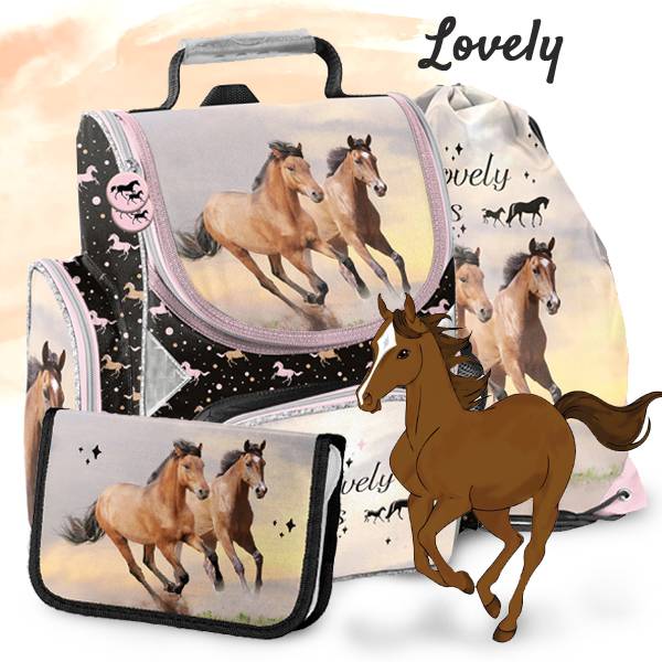 Paso lovas ergonomikus iskolatáska SZETT – Lovely Horses