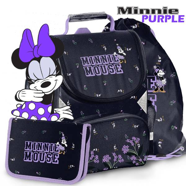 Paso Minnie ergonomikus iskolatáska SZETT - Purple Design