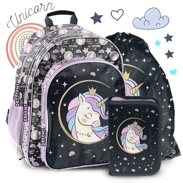 Paso Unikornisos iskolatáska hátizsák SZETT – Dream Come True