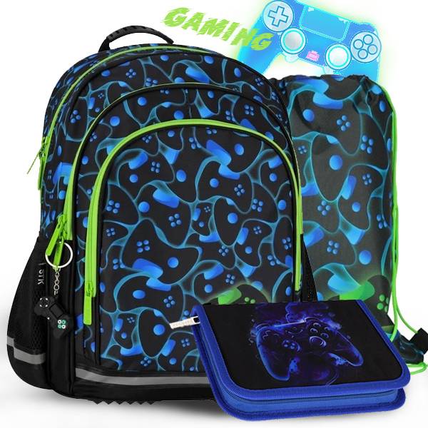 Starpak gamer iskolatáska, hátizsák SZETT – Gaming