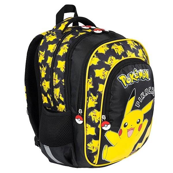 Pokemon anatómiai iskolatáska, hátizsák – Pikachu Black