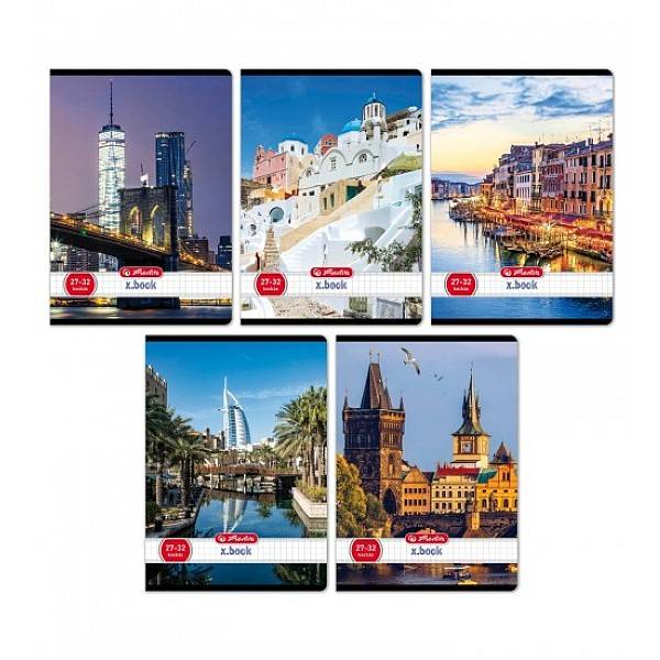 Herlitz A5-ös kockás füzet – City