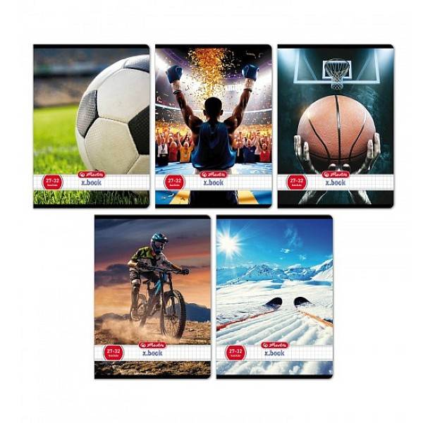Herlitz A5-ös kockás füzet – Sport