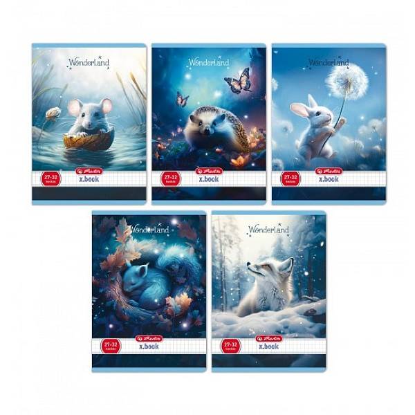 Herlitz A5-ös kockás füzet – Wonderland