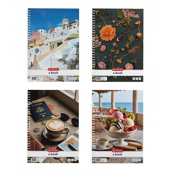 Herlitz sima spirálfüzet A4 – Mix