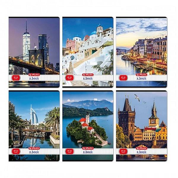 Herlitz A4-es kockás füzet 32 lapos City – többféle