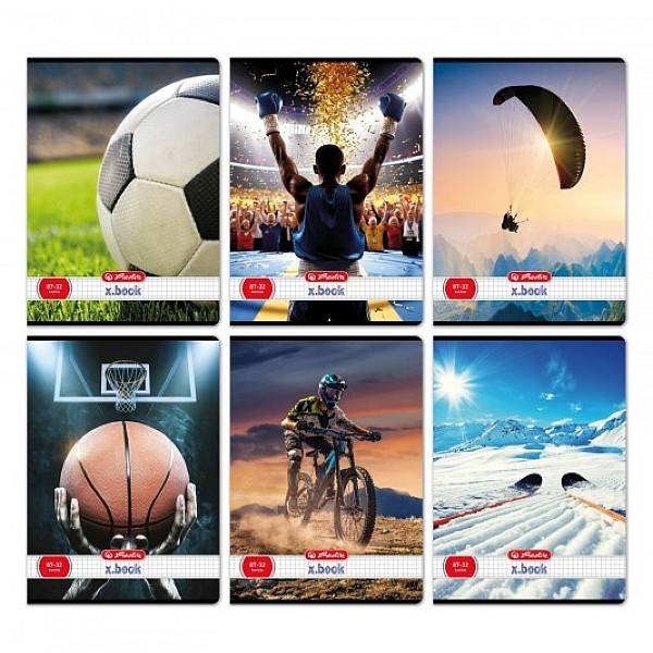 Herlitz A4-es kockás füzet 32 lapos Sport – többféle