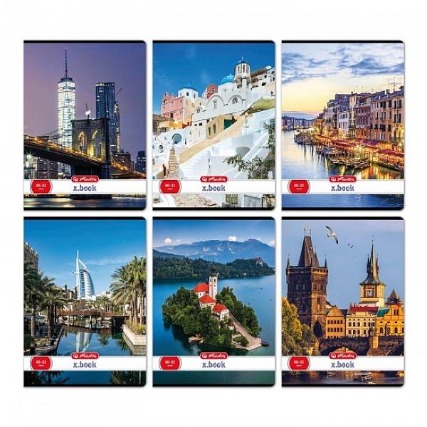 Herlitz A4-es sima füzet 32 lapos City – többféle