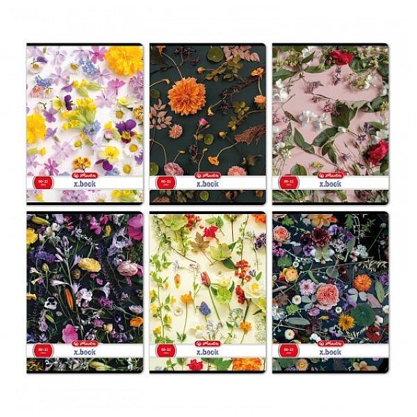 Herlitz A4-es sima füzet 32 lapos Flowers – többféle