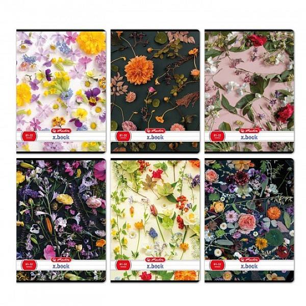 Herlitz A4-es vonalas füzet 32 lapos Flowers – többféle