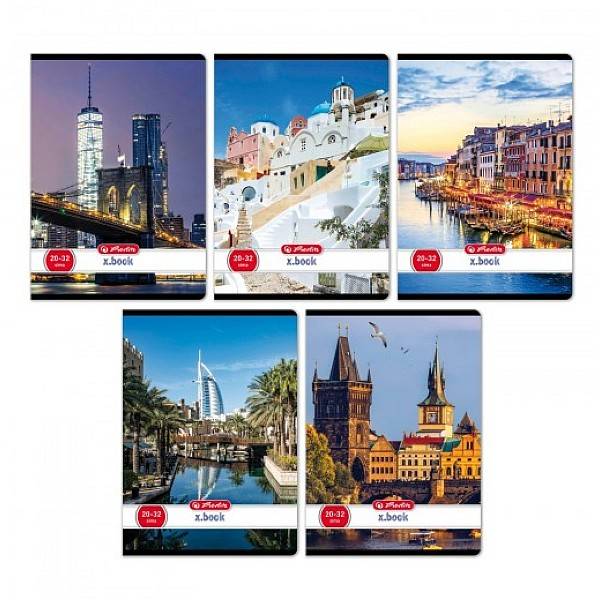 Herlitz A5-ös sima füzet 32 lapos – City