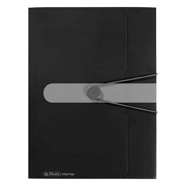 Herlitz PP gumis mappa A4 – fekete