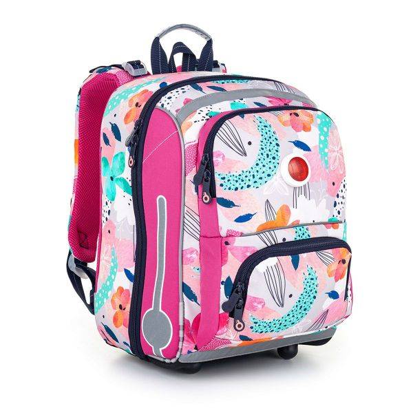 Topgal ergonomikus iskolatáska hátizsák Bebe - Flowers