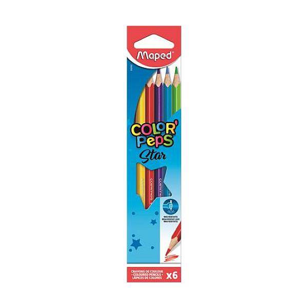 Maped színes ceruza készlet 6 db-os háromszög – Color Peps Star