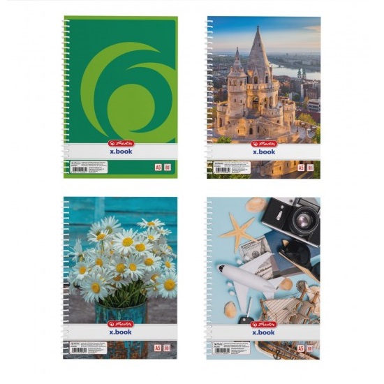 Herlitz sima spirálfüzet A5 – többféle