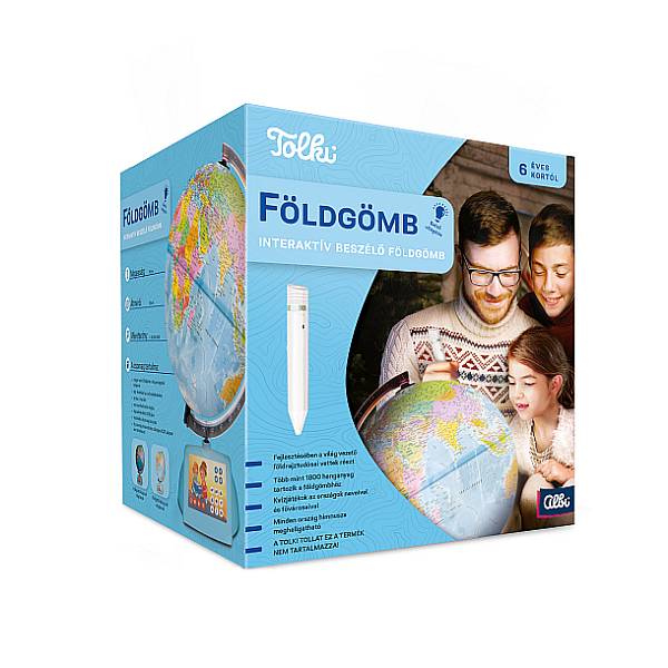 Tolki interaktív beszélő földgömb LED világítással