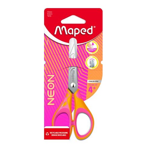 Maped gyerekolló 13 cm Soft Neon – többféle