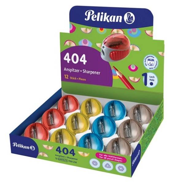 Pelikán műanyag tartályos hegyező – többféle