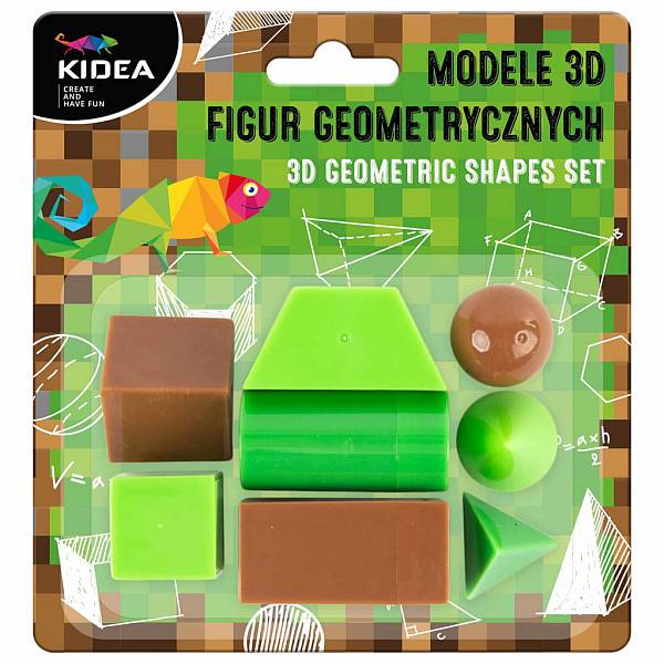Kidea 3D geometriai formák 8 db-os Game