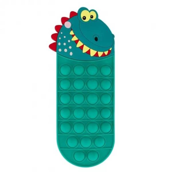 Starpak dínós szilikon tolltartó – Pop-it