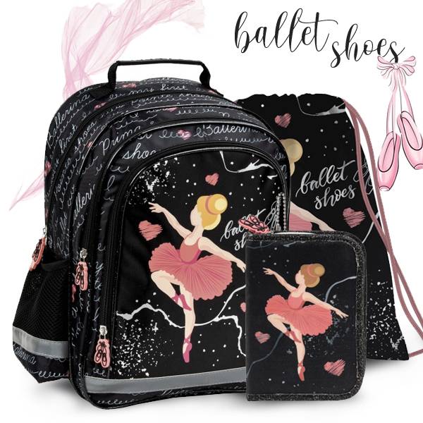 Balerina iskolatáska hátizsák SZETT – Ballet Shoes