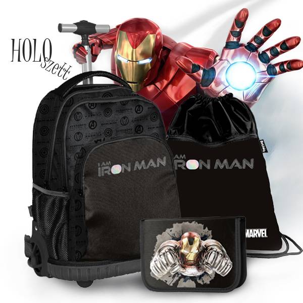 Vasember gurulós iskolatáska szett HOLO – Paso