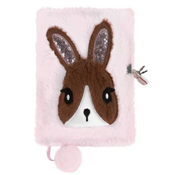 Kidea nyuszis plüss napló A5