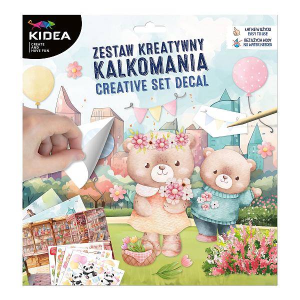 Kidea állatos kreatív szett matricákkal