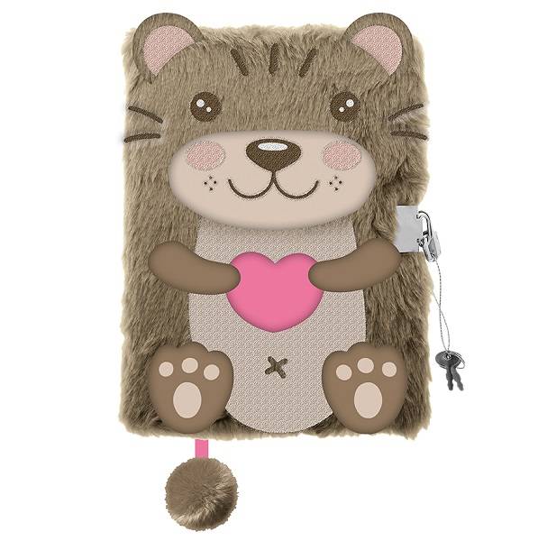 Plüss napló 3D mintával A5 – Vidra