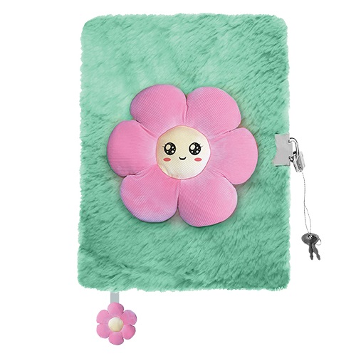 Plüss napló 3D mintával A5 – Virág