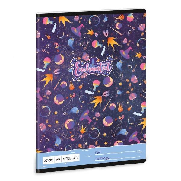 Ars Una A5-ös kockás füzet – Enchanted