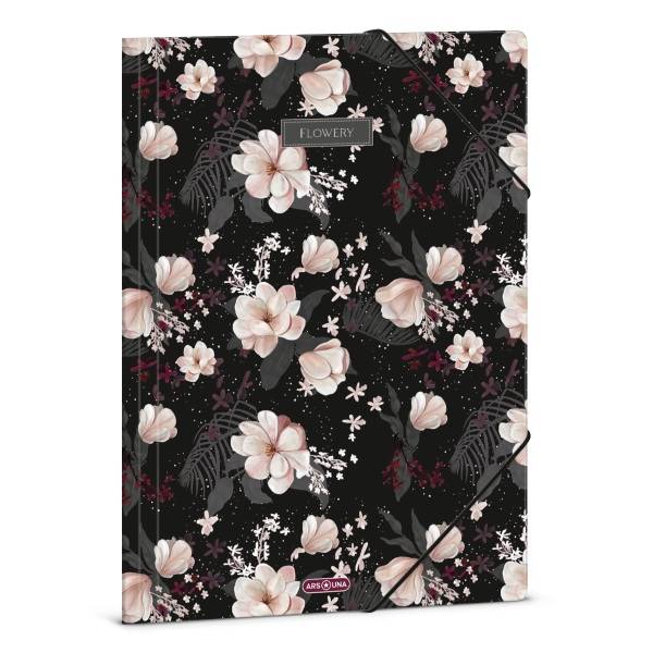 Ars Una gumis mappa A/4 – Flowery Black