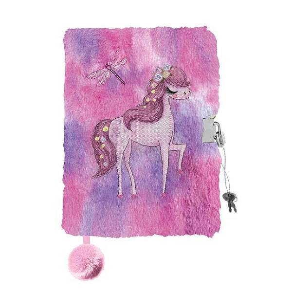 Lovas plüss napló lakattal A5 – Romantic Horse