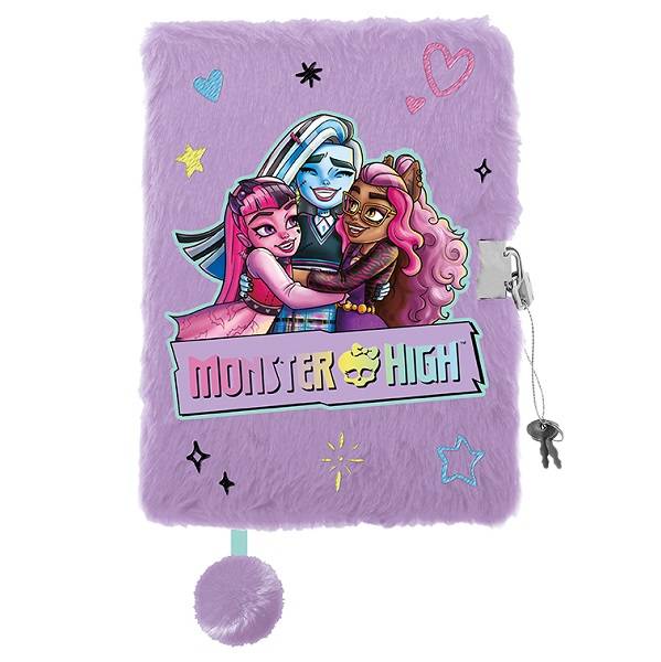 Monster High plüss napló lakattal