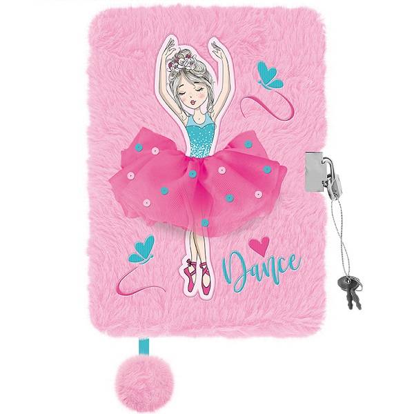 Plüss napló 3D mintával A5 – Balerina