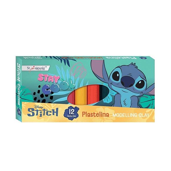 Stitch 12 darabos színes gyurma