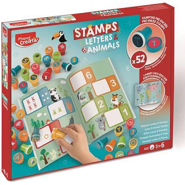 Maped Creativ nyomdázó készlet - betűk és állatok
