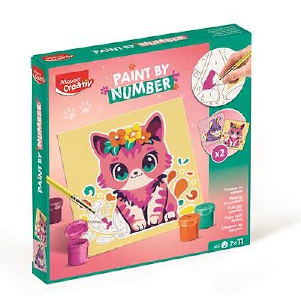 Maped Creativ számfestő készlet - Cica és nyuszi