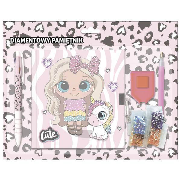 Best Friends kutyás napló tollal és gyémántszemes kirakóval