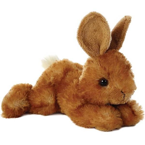 Aurora Mini Flopsies 20 cm-es plüss nyuszi – barna