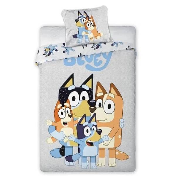 Bluey ágyneműhuzat szett 140x200 cm - szürke