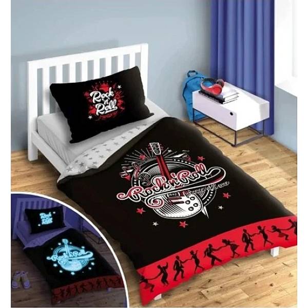 Rock and Roll ágyneműhuzat szett - sötétben világító