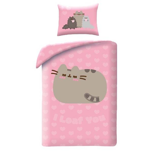 Pusheen cicás ágyneműhuzat szett - I Loaf you