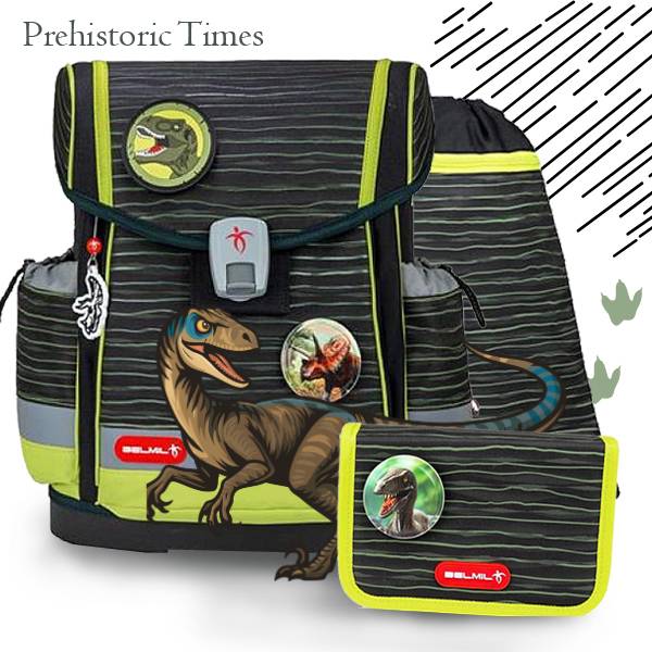 Belmil merevfalú dínós iskolatáska mágneszáras SZETT – Prehistoric Times