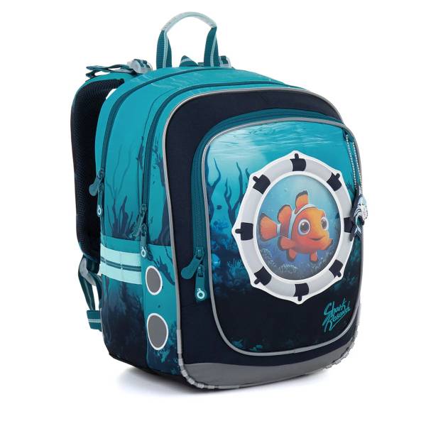 TOPGAL iskolatáska hátizsák cserélhető motívummal ENDY – Némó